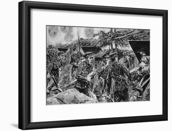 Keep your mouths open!' from 'The Illustrated War News', 1916-Richard Caton Woodville-Framed Giclee Print