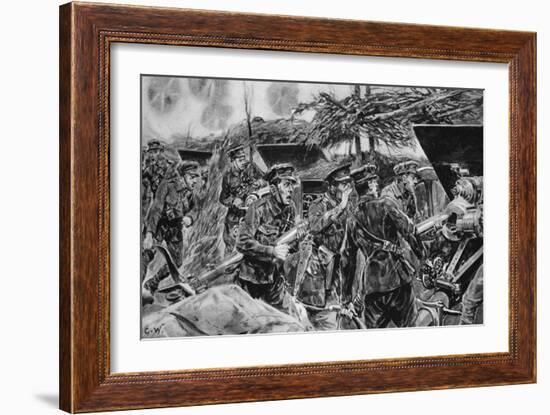 Keep your mouths open!' from 'The Illustrated War News', 1916-Richard Caton Woodville-Framed Giclee Print