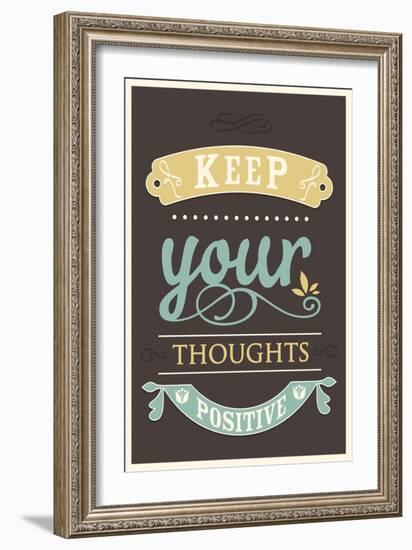 Keep Your Thoughts-null-Framed Art Print