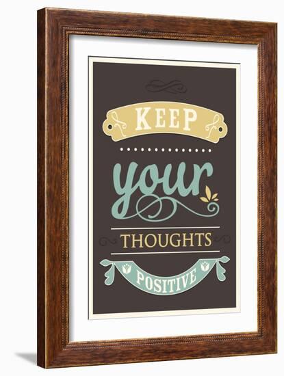 Keep Your Thoughts-null-Framed Art Print