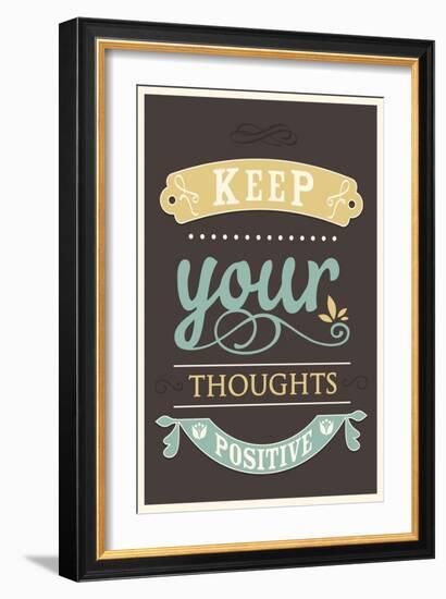 Keep Your Thoughts-null-Framed Art Print