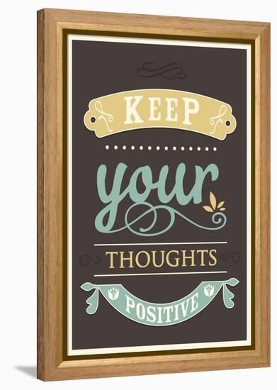 Keep Your Thoughts-null-Framed Stretched Canvas