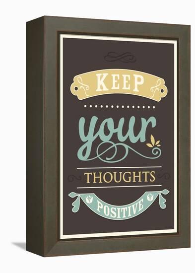 Keep Your Thoughts-null-Framed Stretched Canvas