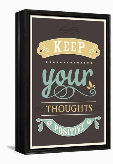 Keep Your Thoughts-null-Framed Stretched Canvas