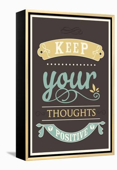 Keep Your Thoughts-null-Framed Stretched Canvas