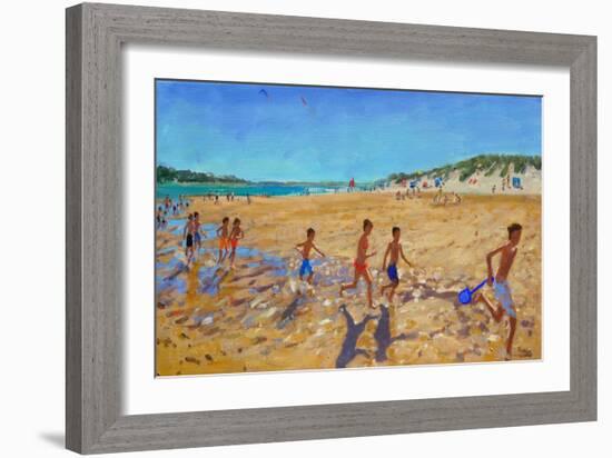 Keeping Fit, Wells Next the Sea-Andrew Macara-Framed Giclee Print