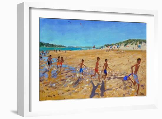 Keeping Fit, Wells Next the Sea-Andrew Macara-Framed Giclee Print