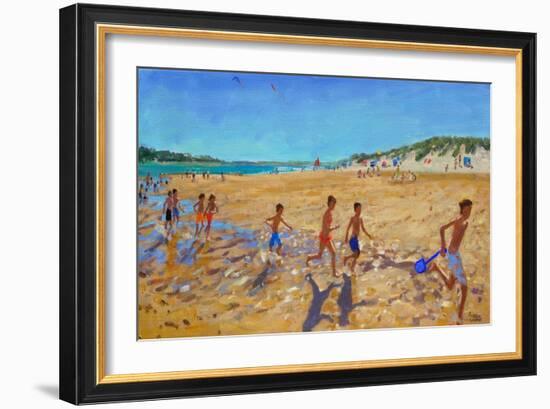 Keeping Fit, Wells Next the Sea-Andrew Macara-Framed Giclee Print