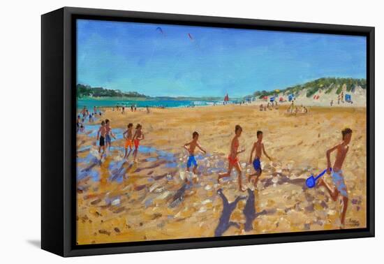 Keeping Fit, Wells Next the Sea-Andrew Macara-Framed Premier Image Canvas