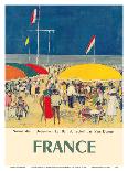 France - Deauville, Normandie (Normandy) - Le Bar du Soleil (The Sunshine Bar)-Kees Van Dongen-Mounted Art Print