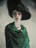 La Femme au Chapeau Noir-Kees van Dongen-Art Print