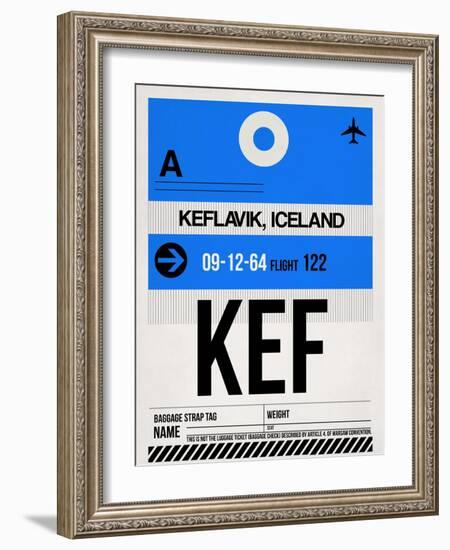 KEF Keflavik Luggage Tag I-NaxArt-Framed Art Print