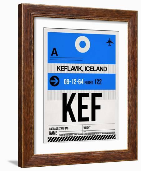 KEF Keflavik Luggage Tag I-NaxArt-Framed Art Print