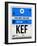 KEF Keflavik Luggage Tag I-NaxArt-Framed Art Print