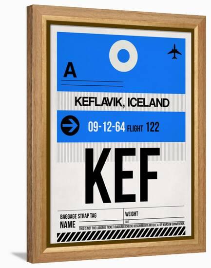 KEF Keflavik Luggage Tag I-NaxArt-Framed Stretched Canvas