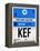 KEF Keflavik Luggage Tag I-NaxArt-Framed Stretched Canvas