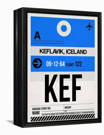 KEF Keflavik Luggage Tag I-NaxArt-Framed Stretched Canvas