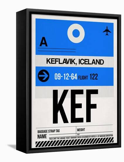 KEF Keflavik Luggage Tag I-NaxArt-Framed Stretched Canvas