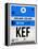 KEF Keflavik Luggage Tag I-NaxArt-Framed Stretched Canvas