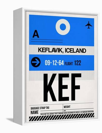 KEF Keflavik Luggage Tag I-NaxArt-Framed Stretched Canvas