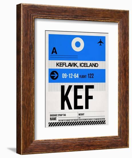 KEF Keflavik Luggage Tag I-NaxArt-Framed Premium Giclee Print