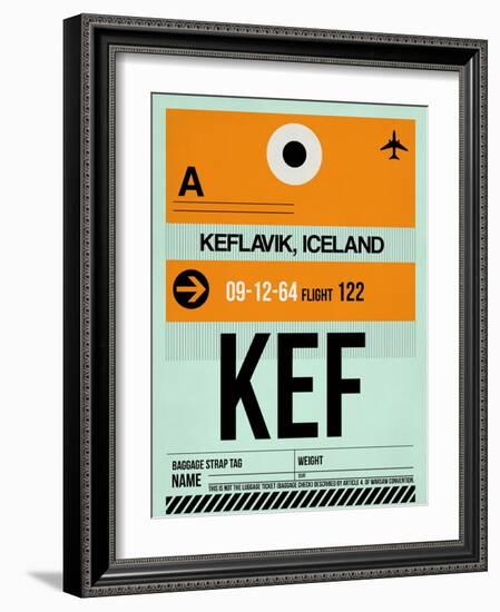 KEF Keflavik Luggage Tag II-NaxArt-Framed Art Print