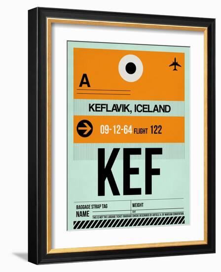 KEF Keflavik Luggage Tag II-NaxArt-Framed Art Print