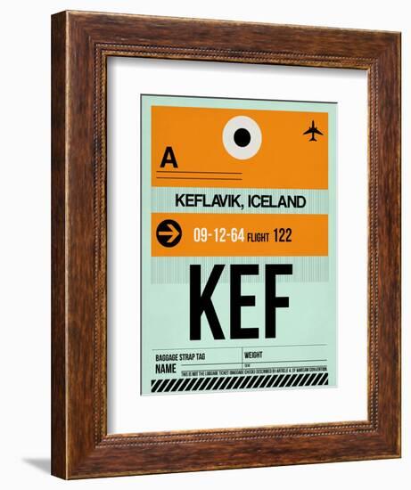 KEF Keflavik Luggage Tag II-NaxArt-Framed Premium Giclee Print