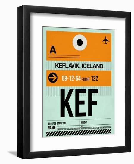 KEF Keflavik Luggage Tag II-NaxArt-Framed Premium Giclee Print