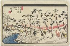 No.31: View of Lake Suwa as Seen from Shiojiri Pass, 1835-1836-Keisai Eisen-Giclee Print