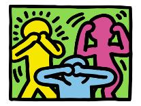 Free South Africa, 1985-Keith Haring-Giclee Print