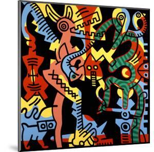 Keith Haring Wood Mount Art For Sale Prints Paintings Posters