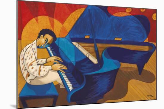 Keith Jarrett - Grand Piano Meditation-Marsha Hammel-Mounted Giclee Print