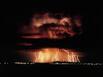 Thunderstorm At Night Near Tucson-Keith Kent-Photographic Print