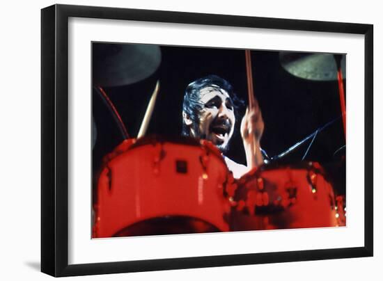Keith Moon Red Drums-null-Framed Premium Giclee Print