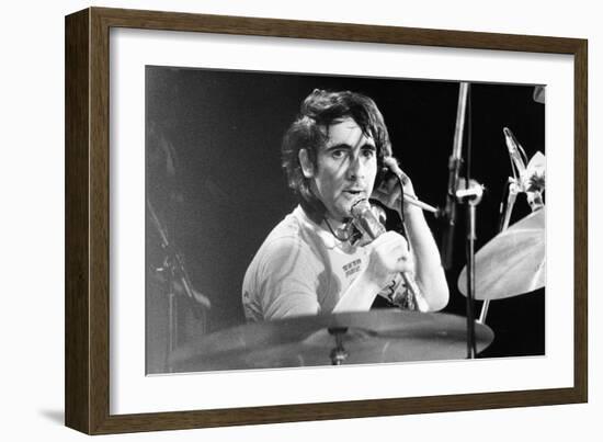 Keith Moon Singing Bell Boy-null-Framed Art Print