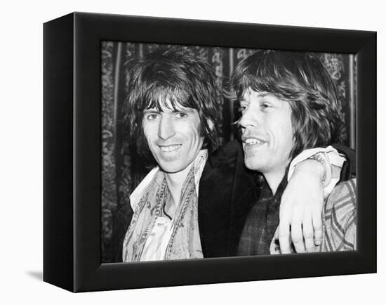 Keith Richards and Mick Jagger Celebrate-Associated Newspapers-Framed Stretched Canvas
