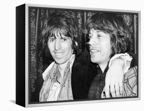 Keith Richards and Mick Jagger Celebrate-Associated Newspapers-Framed Stretched Canvas