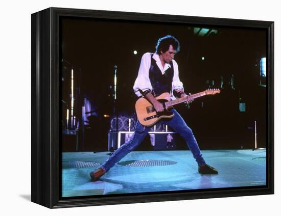 Keith Richards During a Performance by the Rolling Stones-null-Framed Premier Image Canvas