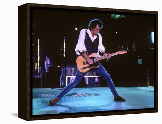 Keith Richards During a Performance by the Rolling Stones-null-Framed Premier Image Canvas