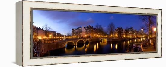 Keizergracht Canal, Leidsegracht Canal, South Holland, Amsterdam, Netherlands-Jim Engelbrecht-Framed Premier Image Canvas