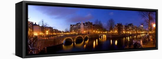 Keizergracht Canal, Leidsegracht Canal, South Holland, Amsterdam, Netherlands-Jim Engelbrecht-Framed Premier Image Canvas