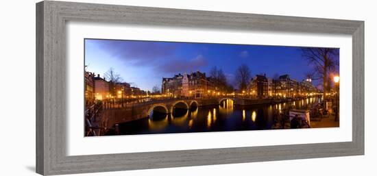Keizergracht Canal, Leidsegracht Canal, South Holland, Amsterdam, Netherlands-Jim Engelbrecht-Framed Photographic Print