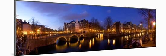 Keizergracht Canal, Leidsegracht Canal, South Holland, Amsterdam, Netherlands-Jim Engelbrecht-Mounted Photographic Print