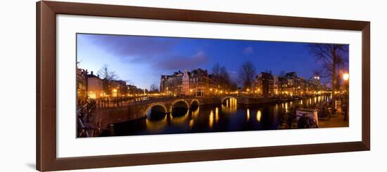 Keizergracht Canal, Leidsegracht Canal, South Holland, Amsterdam, Netherlands-Jim Engelbrecht-Framed Photographic Print