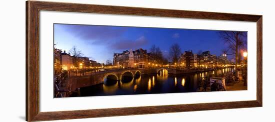 Keizergracht Canal, Leidsegracht Canal, South Holland, Amsterdam, Netherlands-Jim Engelbrecht-Framed Photographic Print