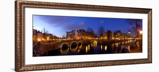 Keizergracht Canal, Leidsegracht Canal, South Holland, Amsterdam, Netherlands-Jim Engelbrecht-Framed Photographic Print