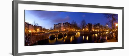 Keizergracht Canal, Leidsegracht Canal, South Holland, Amsterdam, Netherlands-Jim Engelbrecht-Framed Photographic Print