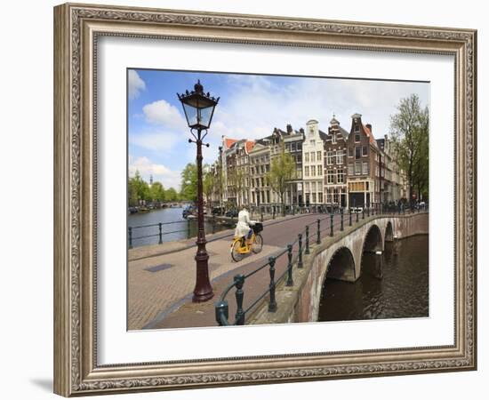 Keizersgracht, Amsterdam, Netherlands, Europe-Amanda Hall-Framed Photographic Print