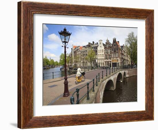 Keizersgracht, Amsterdam, Netherlands, Europe-Amanda Hall-Framed Photographic Print